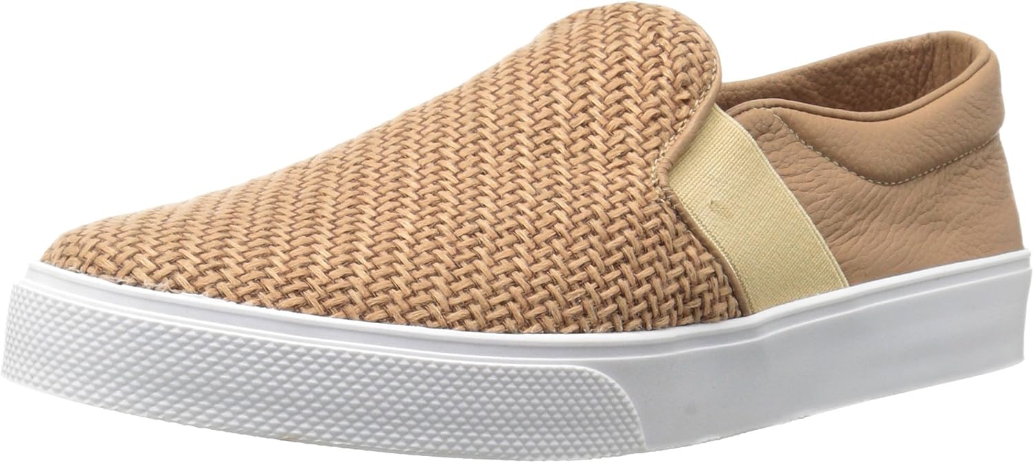 KAANAS Women's Santa Fe Fashion Skate Shoe Slip-On Casual Sneaker, Almond, 11