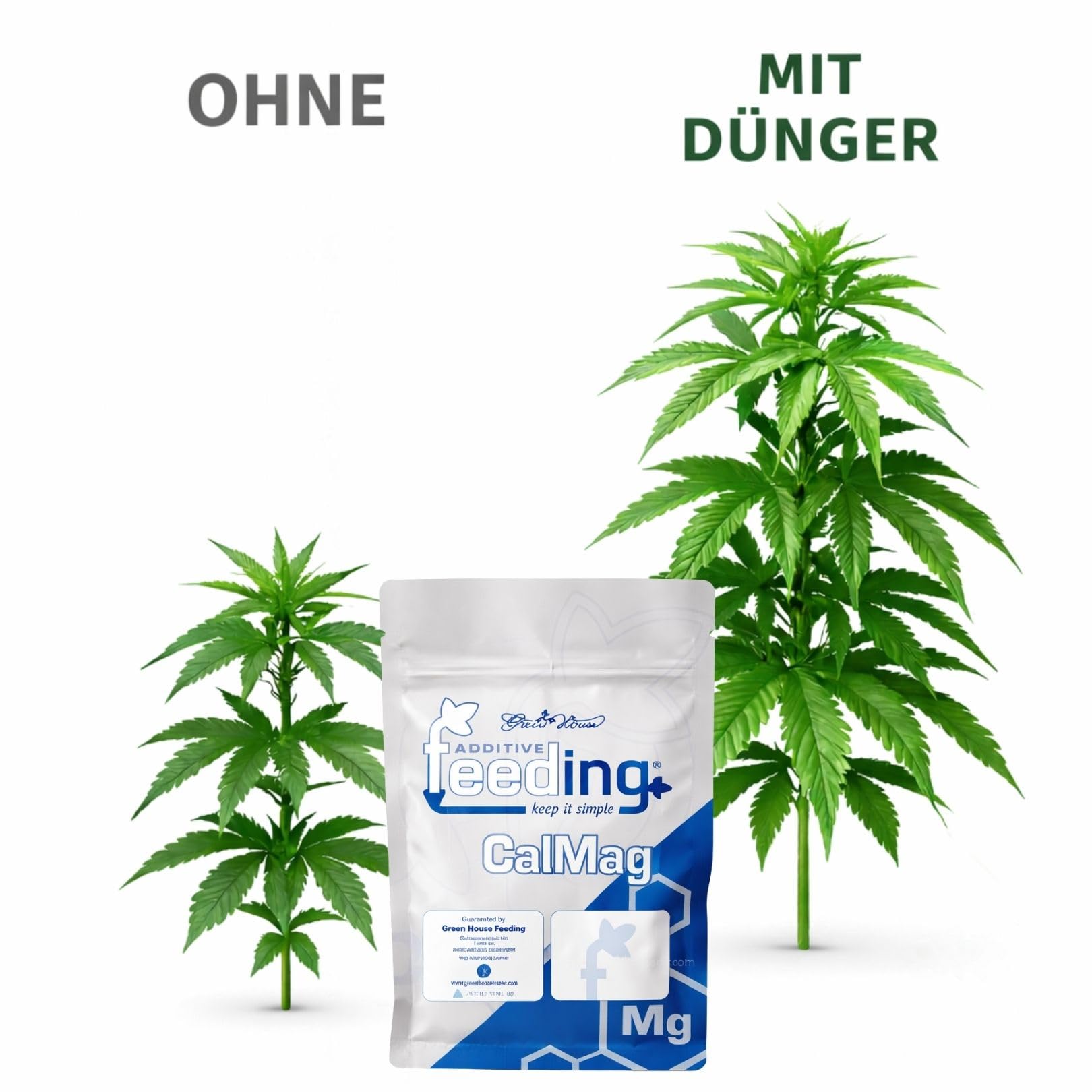 Weedness Green House Feeding Calmag 2,5 Kg - NPK Dünger Grow Anbau Indoor Erde Flüssigdünger Organischer