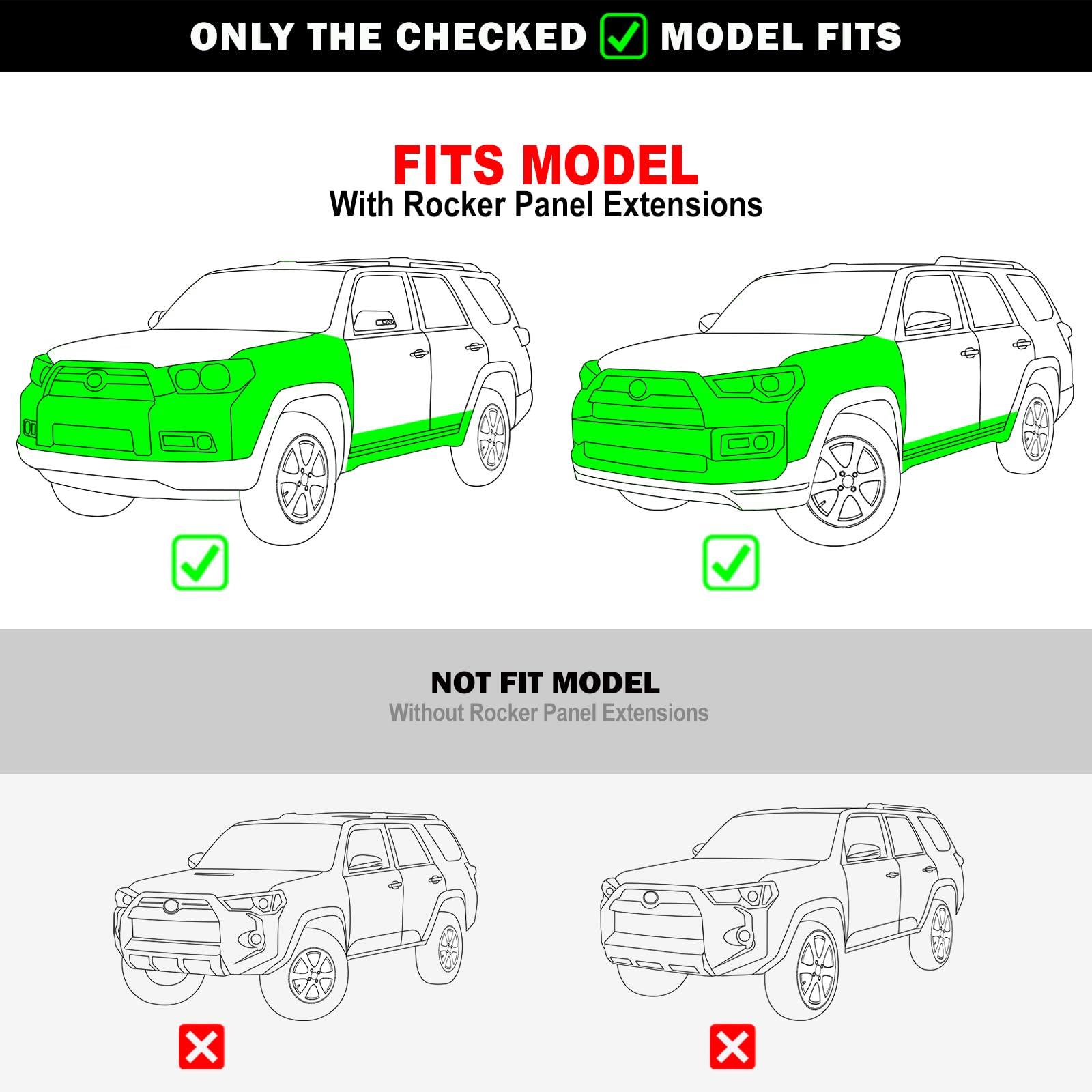 Amazon.com: APS Drop Steps Running Boards Compatible with Toyota