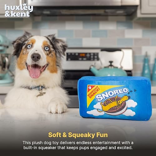 Miniatura 6 de Huxley  Kent Lulubelles Power Plush  Snoreo Cookie Small  Juguete para perro con chirriante  Divertido regalo para perro  Divertidos duraderos y