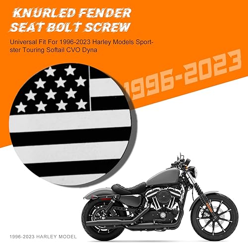 Miniatura 5 de Tornillo de perno de asiento trasero de guardabarros moleteado de acero inoxidable de 14 "-20 hilos 3D en relieve patrón de calavera ojos rojos