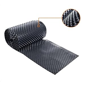 Noppenbahn 0,5x20m - 10m² | Noppenfolie | Mauerschutz | Grundmauerschutz | Drainage | Dichtungsbahn | PE Folie