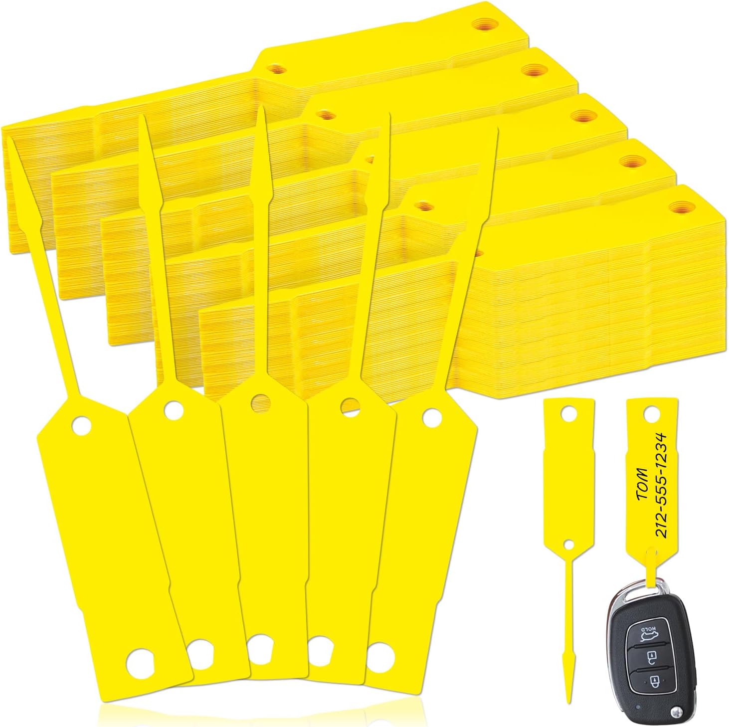 Fall Risk Car Key Tag Amazon.com : 1200PCS Yellow Self Locking Arrow Key Tags Plastic ID Car ...