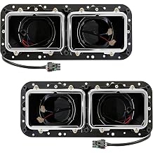 Headlight Housing Base with Wire Harness Compatible with Kenworth T400 T600 T800 W900 K100 C500 Peterbilt 378 379 Freightliner FLD Classic XL Semi Truck Accessories Driver & Passenger Side