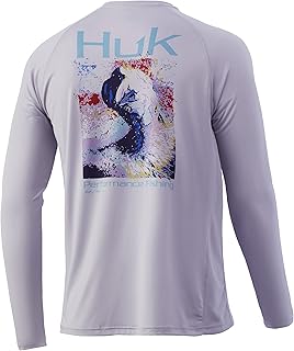 HUK Vc Pursuit-Camisa de Manga Larga para Pesca con Protección Solar Hombre