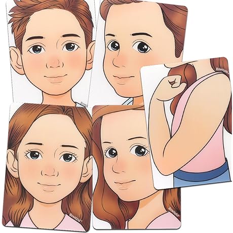 Bowitzki Face Painting Practice Board: Enhance Your Skills with Reusable Excersize Templates