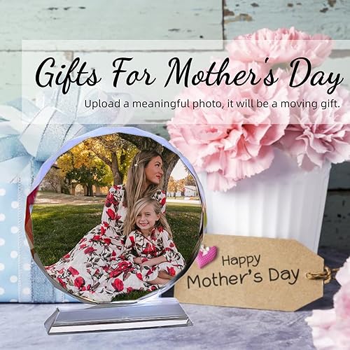 Miniatura 9 de LG LOUIS GARDEN Foto de cristal personalizada, regalos personalizados para el día de San Valentín, cumpleaños, boda, imágenes y texto