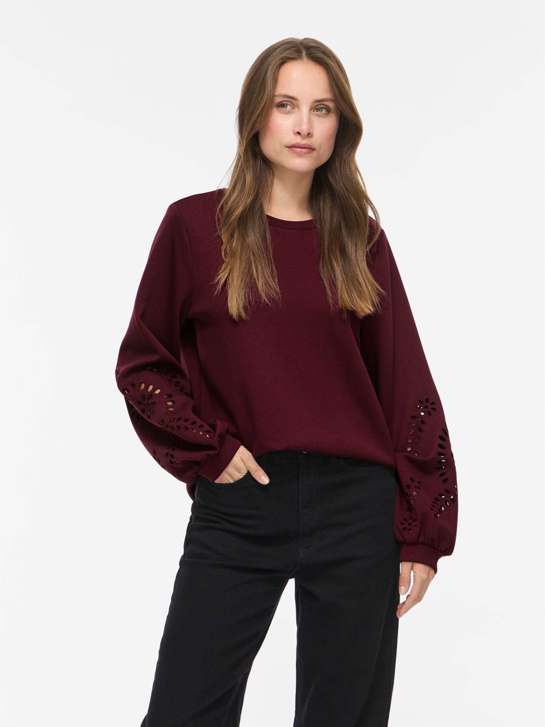 Vila Visandy L/S Detail Sweat Top - Noos