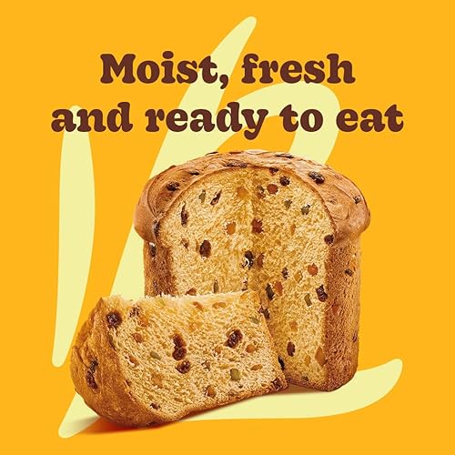 Miniatura 5 de Bauducco Classic Panettone - Pastel navideño húmedo y fresco, receta tradicional italiana con fruta confitada y pasas, 24.0 onzas (paquete de 1)