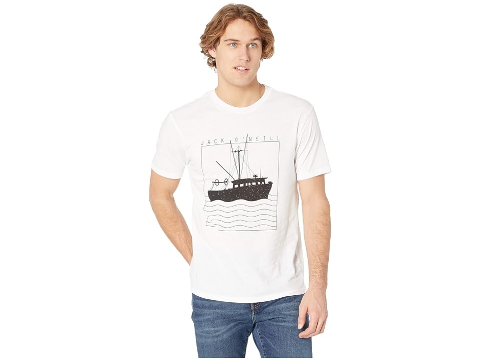 

O'Neill At Dusk Short Sleeve Screen Tee (White) Men's T Shirt