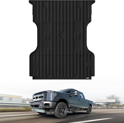 LASFIT Tapete de cama de 6.75 pies para Ford Super Duty F250 F350 F450 2009-2016 81.8 pulgadas (no compatible con forro de cama abatible) Protector