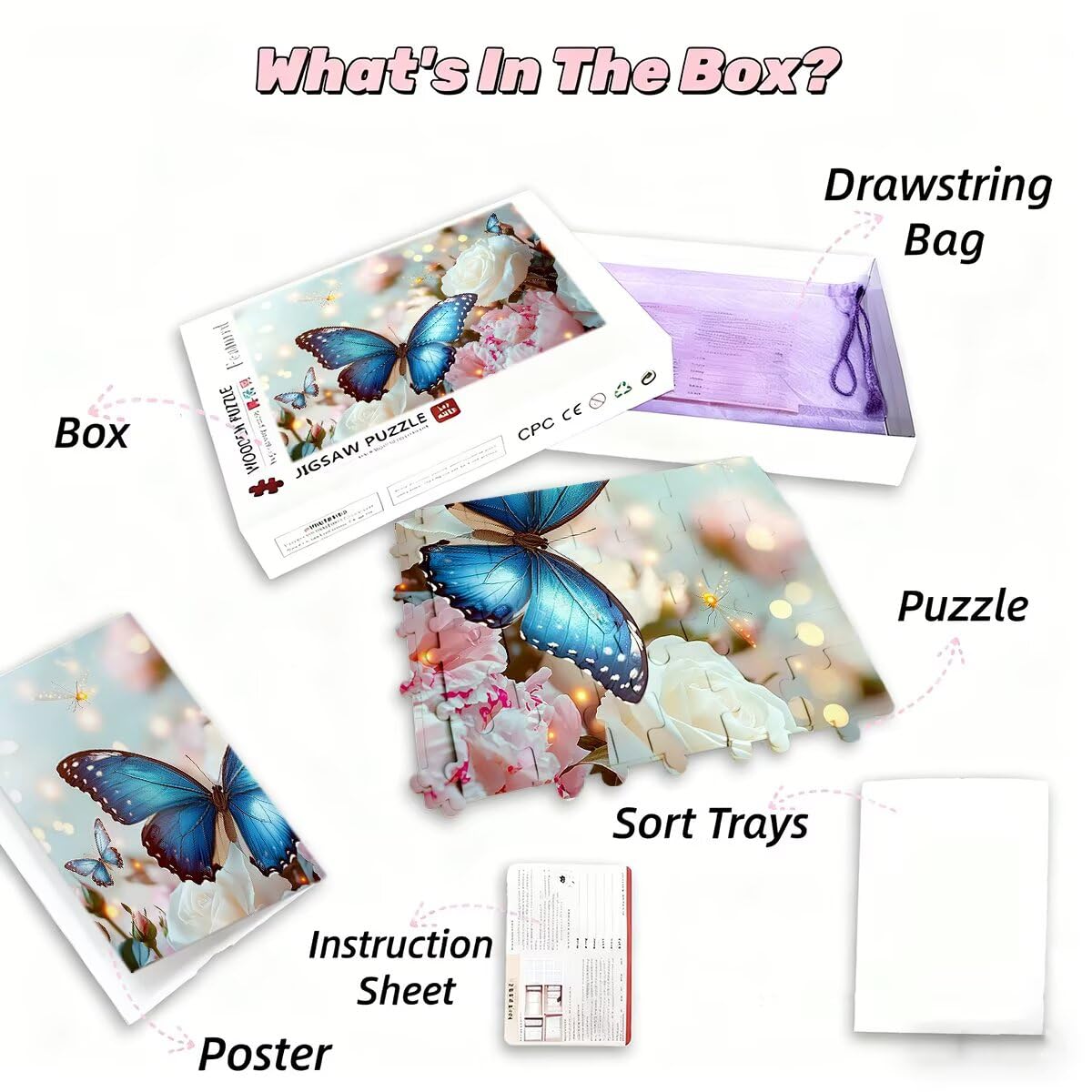 Puzzle 6000 Piezas Adultos Mariposa Puzzle para Adultos Flor Rompecabezas Juguetes Educativos Regalos Originales para Mujer Rompecabezas Entretenimiento Creativo Divertido Familia Juego 179x105cm G-50