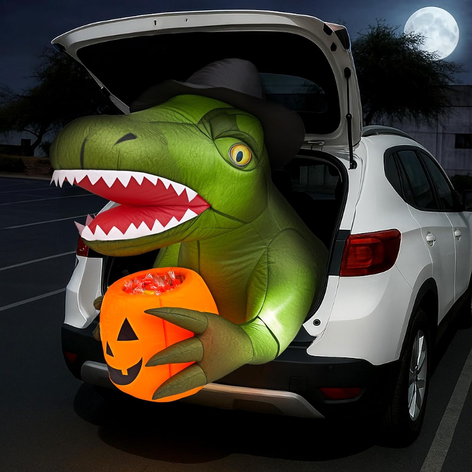 Minetom 3.44' Inflatable T-Rex Decoration with 4 LEDs