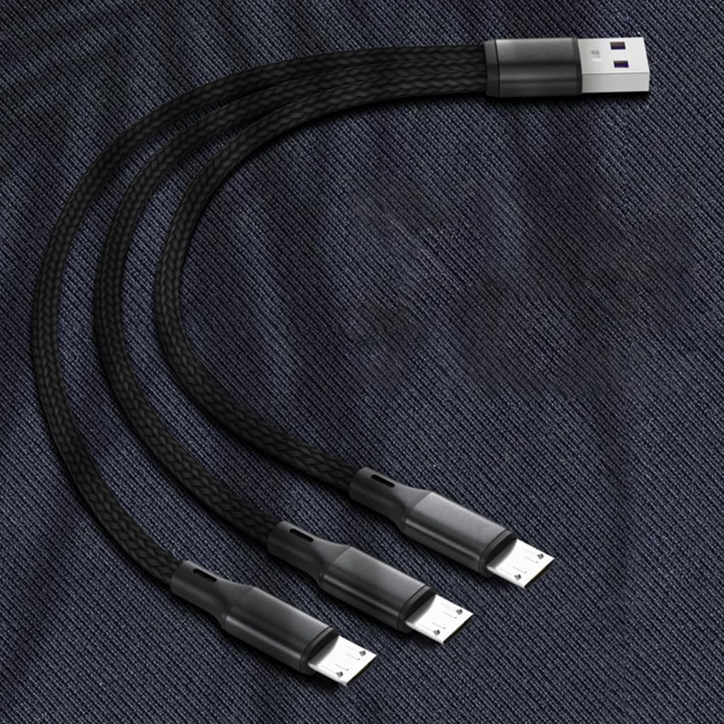USB 2.0 typ A męski na 3 Micro USB męski kabel do ładowania kabel zasilający