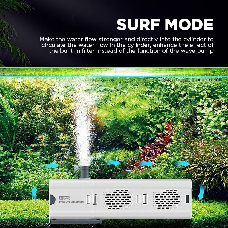 Image of VAYINATO YJY-9200F Submersible 3-in-1 (Filtration, Oxygenation & Circulation) | Mute Water Cycle | Strong Water Flow | Internal Aquarium Filter for Tanks up to 3 Feet