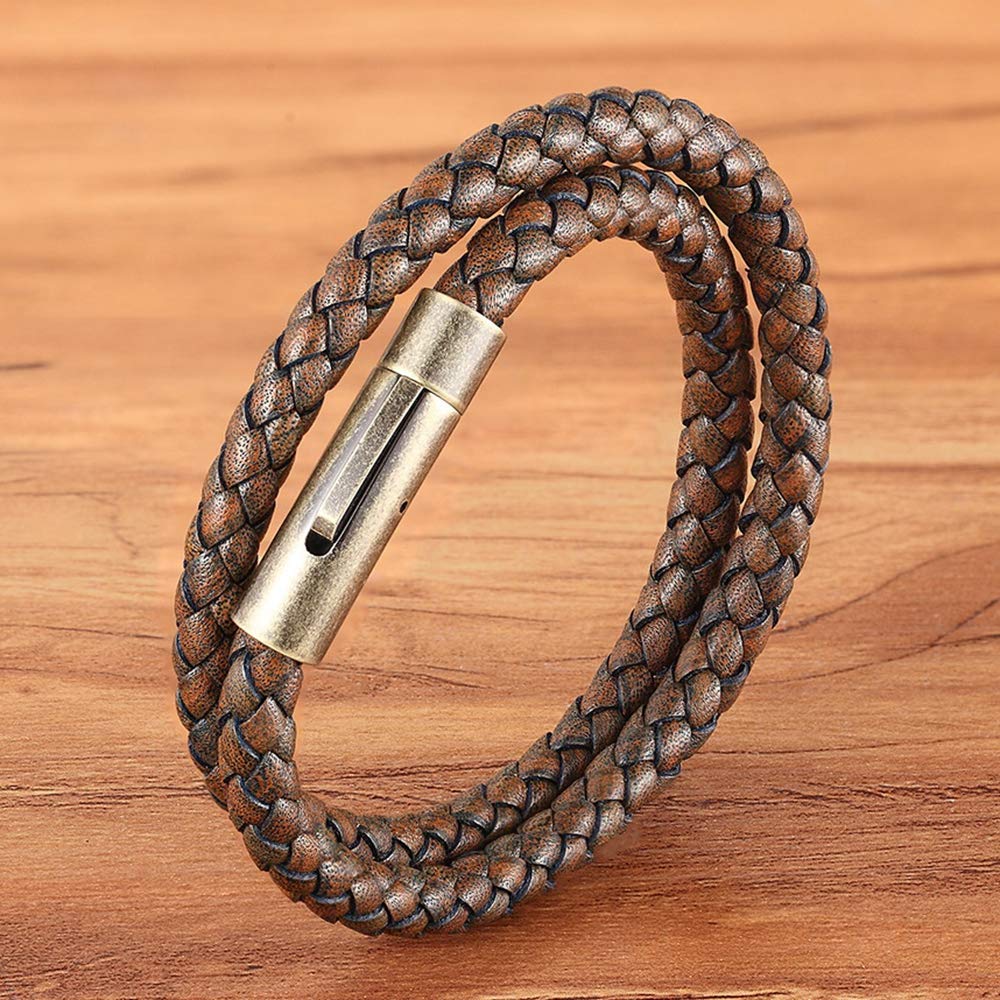 Pair Of Black Titanium Bangles For Women & Men - Simple Antique Style C-Shaped Bracelets - View #7