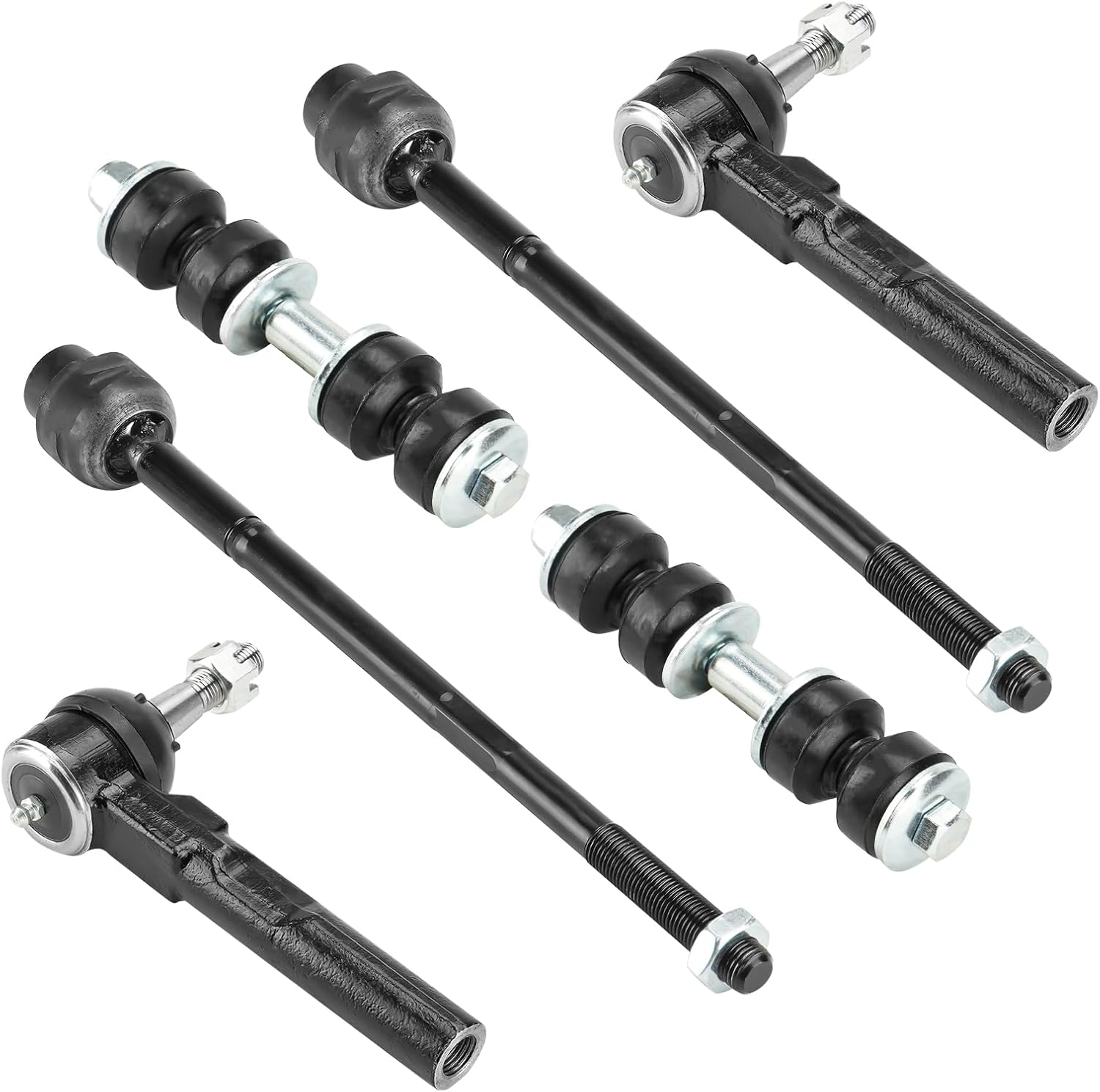 Front Lower Control Arm w/Ball Joints for Chevy Impala 2000-2013, for Buick Allure Lacrosse 05-09, Regal Century 97-05, Monte Carlo 00-07 Sway Bar Links Tie Rods Ends Suspension Kit K80538 K80539 8PCS