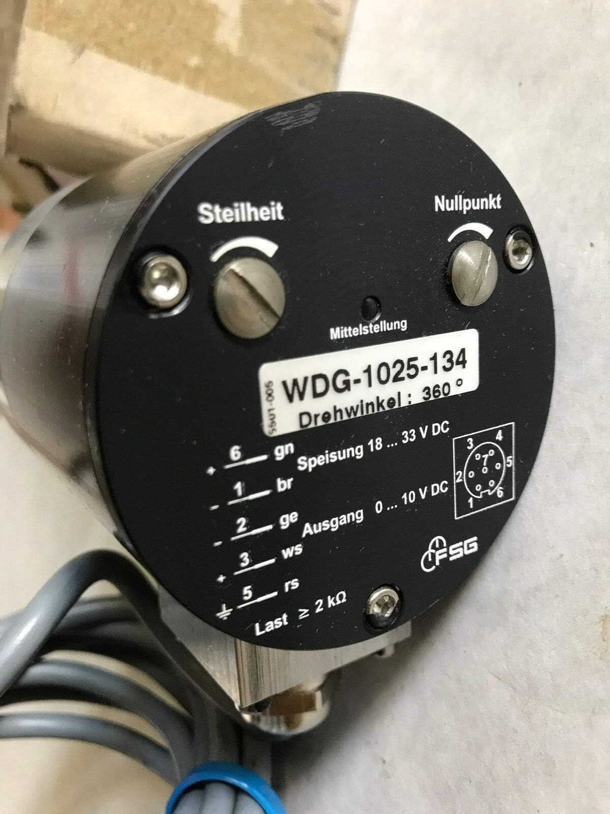 NEW MITTELSTELLUNG WDG-1025-134 FSG DREHWINKEL WDG-1025-134 ENCODER,EQ