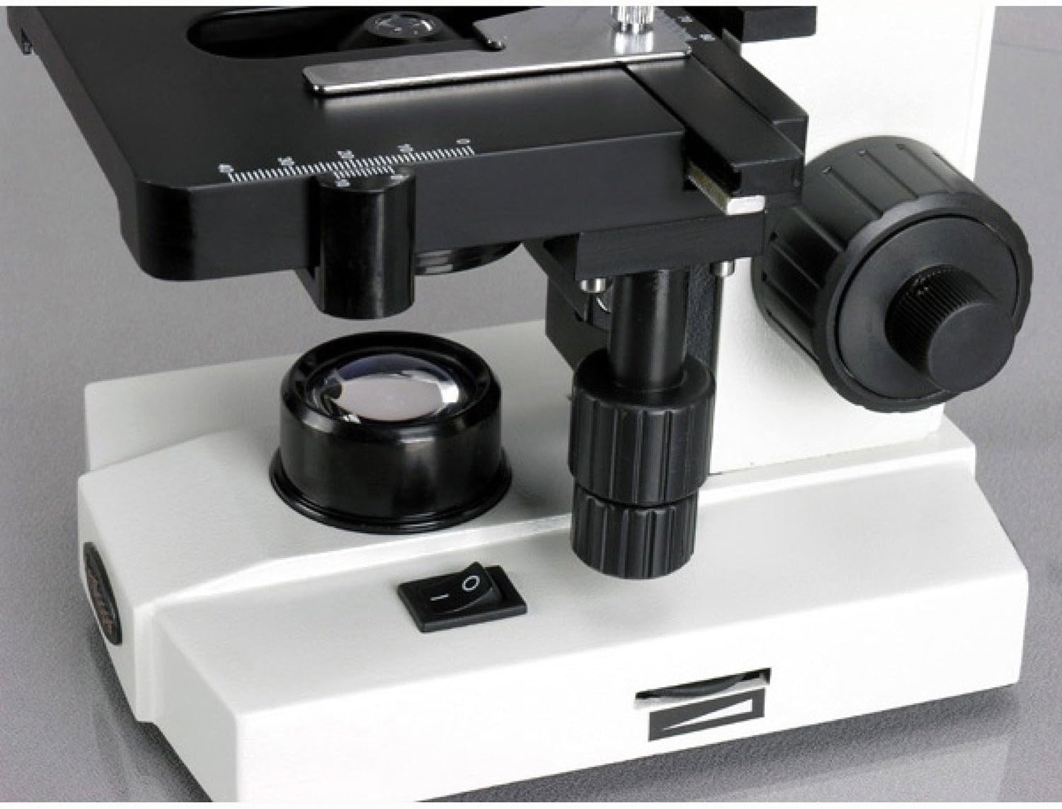 Onе-Dау Sаlе: Uр tо 60% оƒƒ AmScope M220C Monocular Compound Microscope, WF10x and WF25x Eyepieces, 40x-1000x Magnification, Tungsten Illumination, Brightfield, 1.25 NA Abbe Condenser, Coaxial Coarse and Fine Focus, Mechanical Stage, 110V