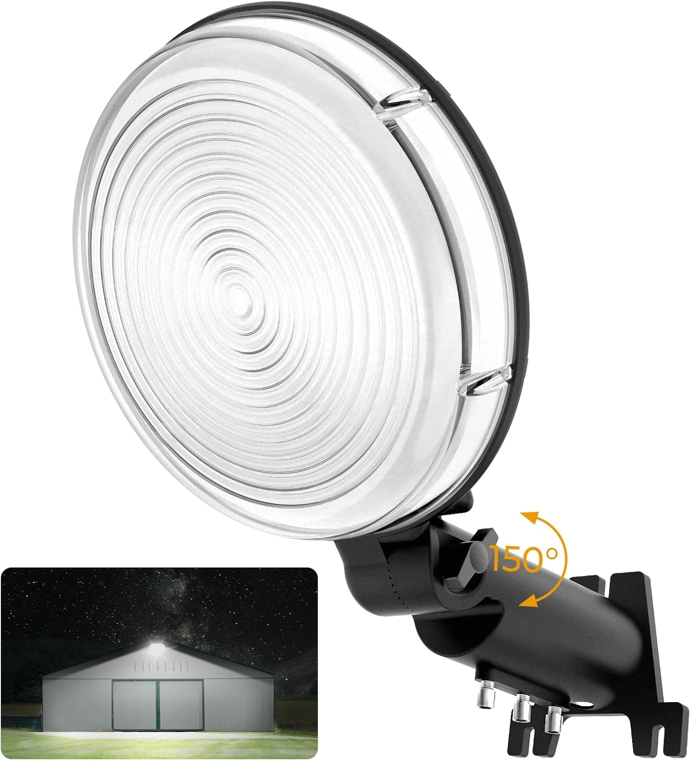 toberich LED Barn Light, 100W 12000LM Dusk to Dawn Outdoor Lighting with Photocell 6500K Adjustable Angle Daylight Outdoor Lights IP66 Waterproof Area Street Lights for Security/Yard/Farmhouse
