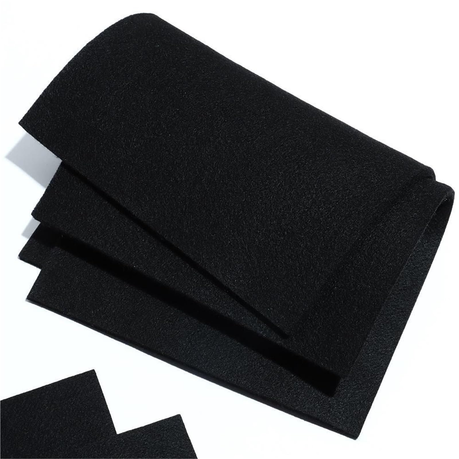 Manta protectora de soldadura ignífuga, fieltro fibra carbono negro, ignífugo, resistente a altas temperaturas, 2 uds para Soldadura y Corte(6MM-400mmx400mm)