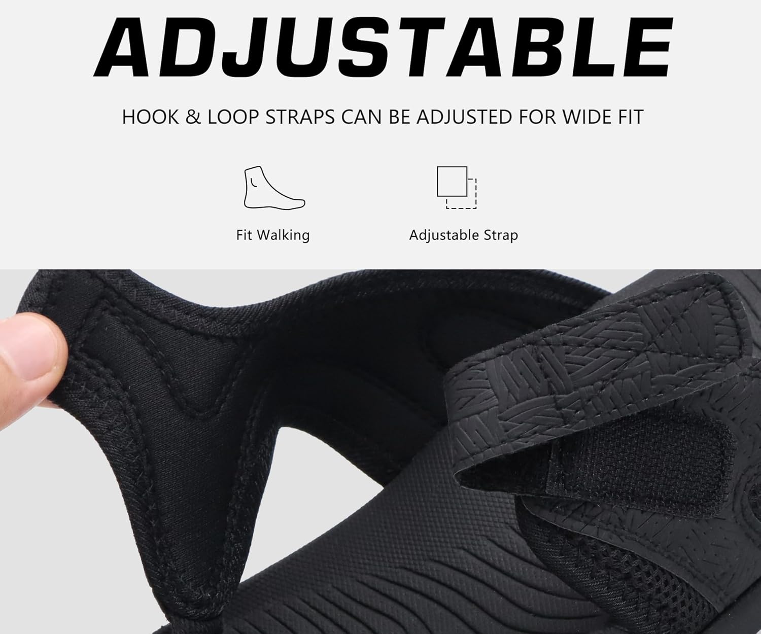 COFACE Flip Flops for Men with Arch Support Comfortable Man Thong Sandals Adjustable Beach Flip-flop Outdoor - Image 5