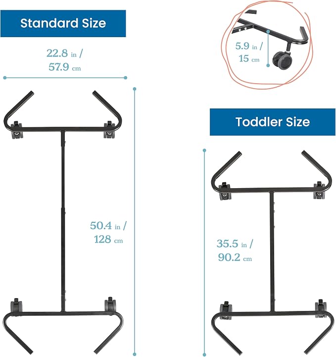 ECR4Kids Stackable Kiddie Cots with Trolley, RTA, Standard, Daycare Essentials, Sand, 6-Pack miniatura 3