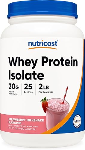 Vista 67 de Nutricost - Proteína aislada de suero de leche en polvo, sabor vainilla, 5 libras