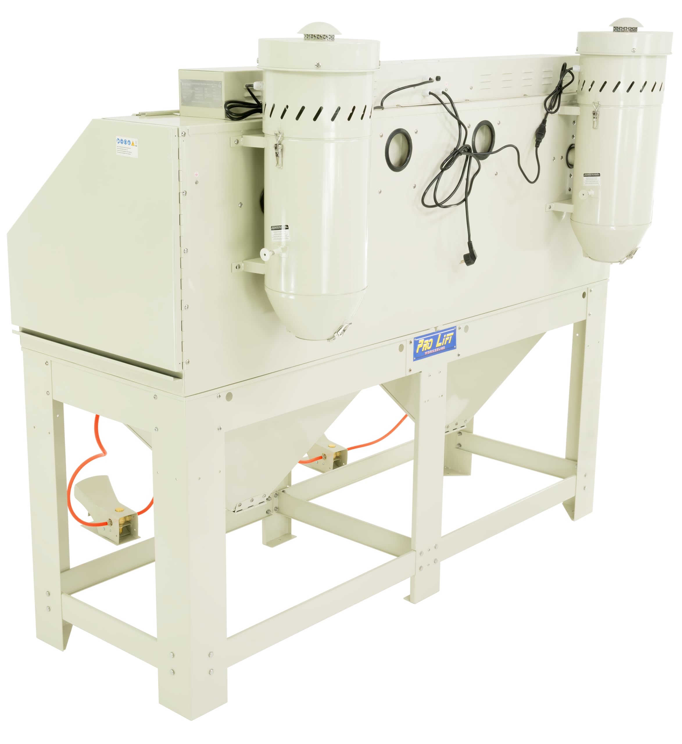 Sandstrahlkabine 880l Doppelkabine mit zwei eingebauten Absaugungen Strahlkabine Strahlgerät 880 Liter - 2822