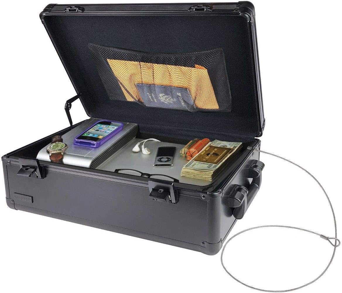 Free Shipping Offer Vaultz Dorm/Storage Chest with Key Locks, 10 L x 6.5 H x 7.3 W inches, Super Tactical Black