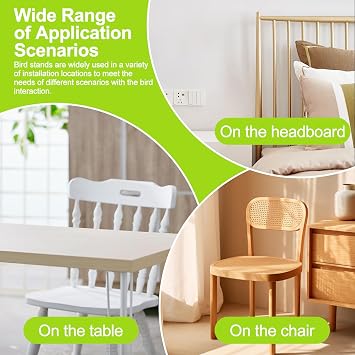 Bird Perch Stand,Bird Training Portable Tabletop Platform,Flexible Parrot Perch Stand,for Parakeets Lovebirds Conure Cockatiel Finch Budgies or Other Small and Medium Sized Birds