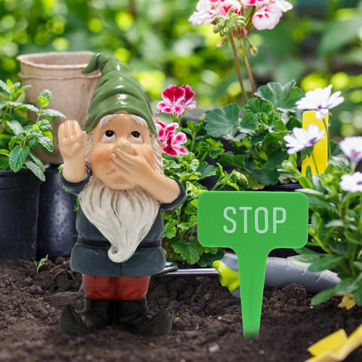 Happyyami 5sätze Miniature GNOME Figurine Lustige Gartendeko Für Gartenliebhaber Weihnachtsdekoration Wetterfestes Design Kreative Geschenkidee Für Freunde Und Familie