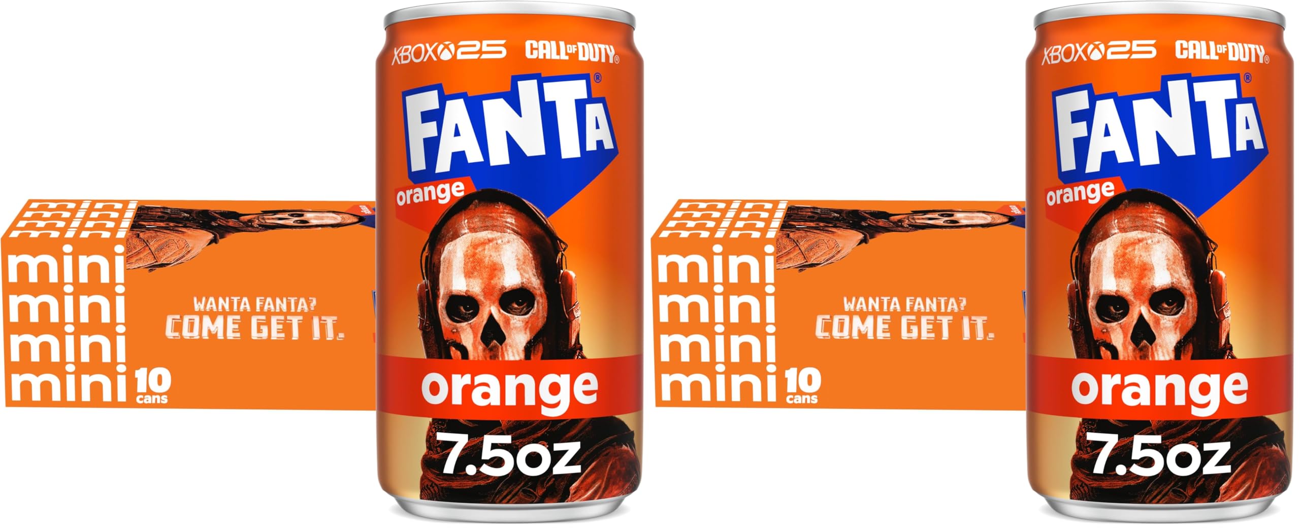 Fanta Orange Soda Fruit Flavored Soft Drink, 7.5 fl oz, 20 Pack