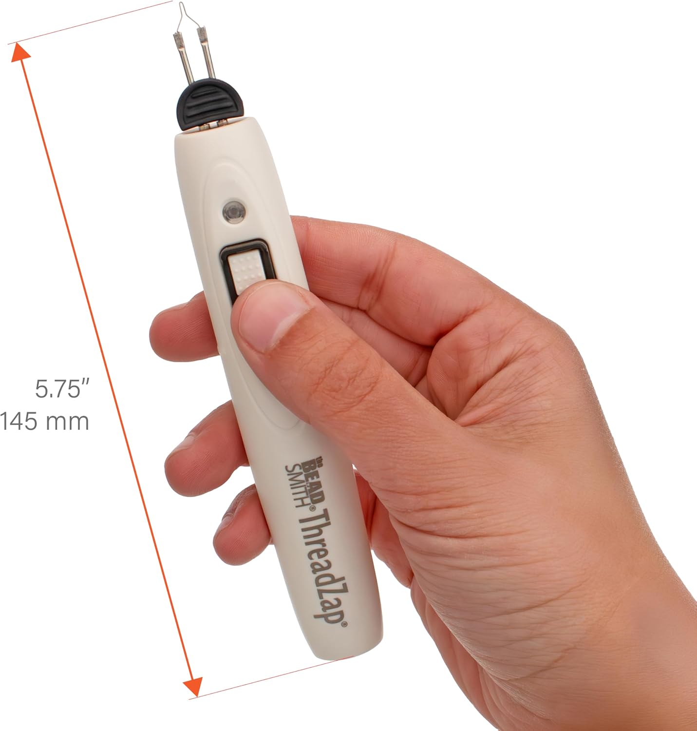 The Beadsmith Rechargeable ThreadZap Craft Burner – Thread Zapper for Finishing Bead Weaving & Stringing Projects, Instantly Heats, 1112°F Maximum Temperature, Includes Replacement Tip & USB-C Cable