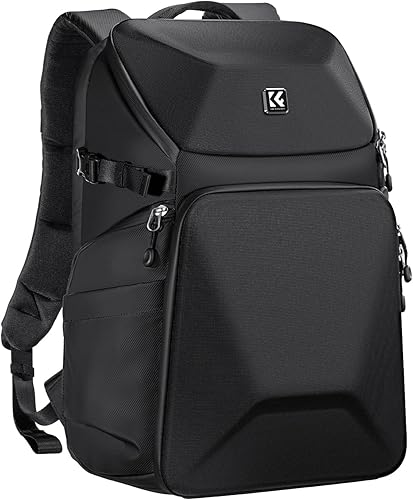 K&F Concept Mochila para cámara profesional, Negro -, Moda