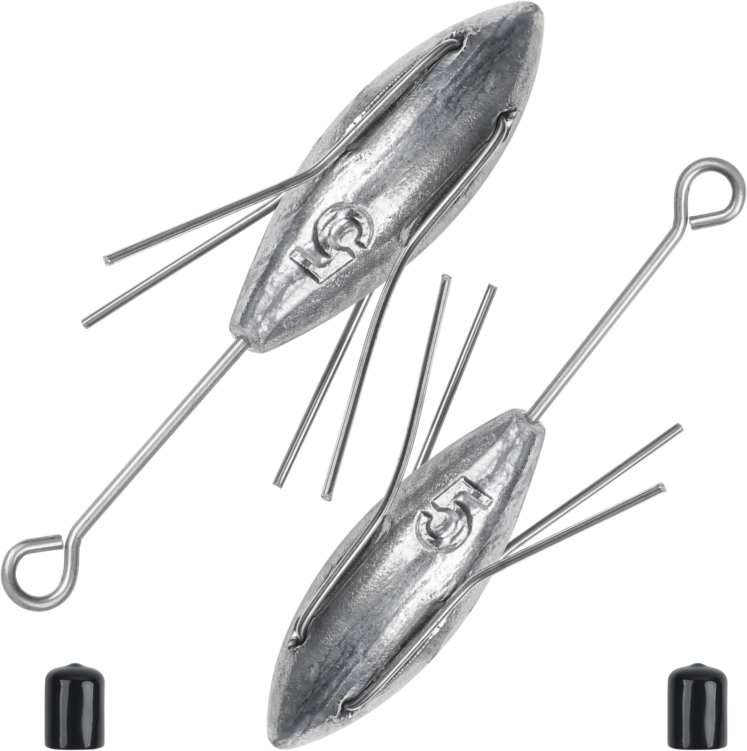 Sputnik Sinker Surf Fishing Weight Long Tail Fishing Weights Fishing Equipment Saltwater Surf Casting Sinkers Fishing Spider Sinker Catfish Beach Spider Weights for Ocean Sea Sand 3oz-7oz