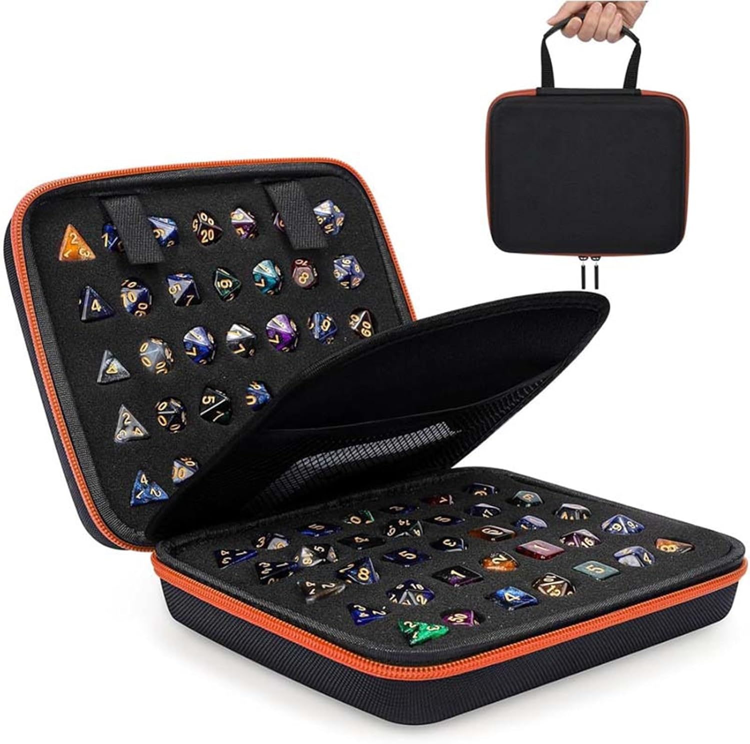 Heavy Type Dices Carriers Box With Interchangeable Grids Tray And Grip Handle Tray Accessories Portable Organizers