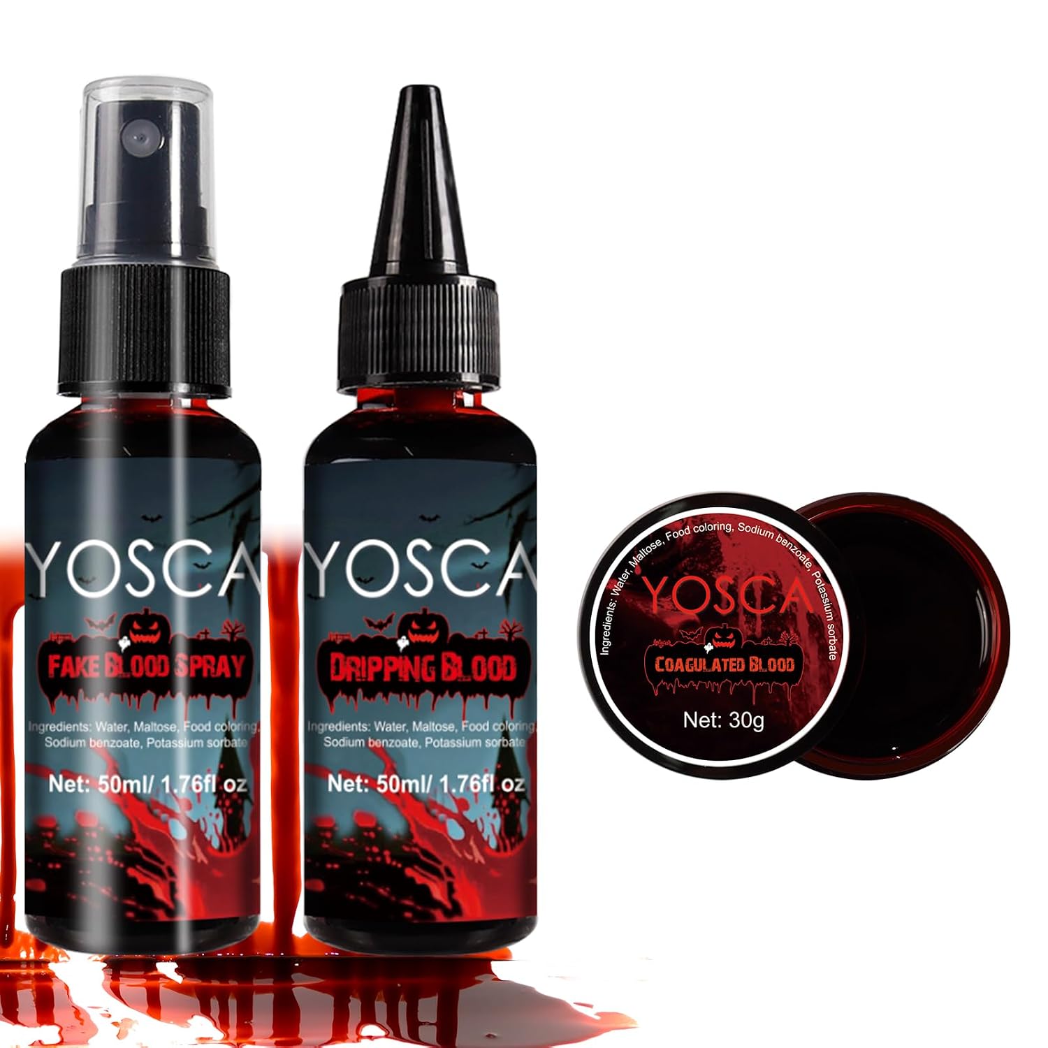 Yosca Halloween Fake Blood Spray - Realistic Special Effects