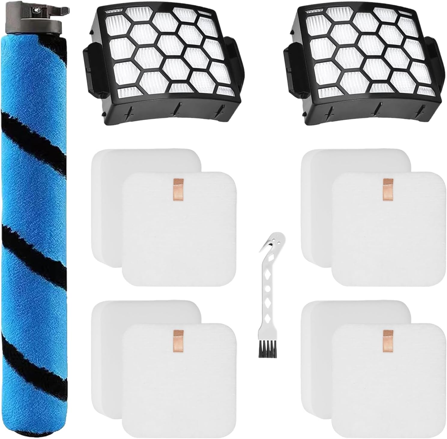 HEPA Filter Brush Roller Accessories Compatible with Shark Rotator Lift-Away Duo Clean PowerFins LA502 LA500 LA500WM LA502NP Upright Vacuum Cleaner Replacement Parts XHF320 XFFK320 1483FC200