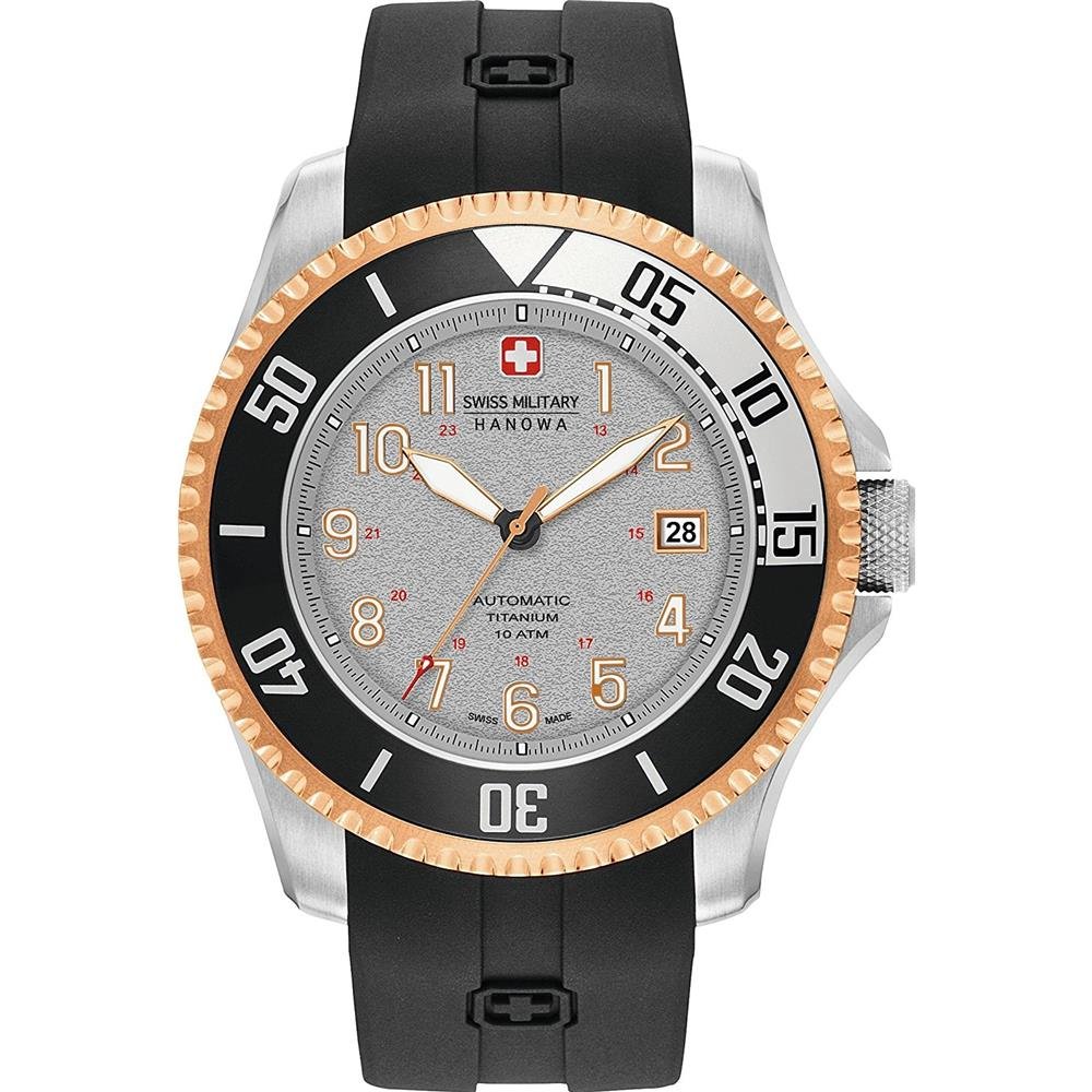 Swiss Military Hanowa Mens Analogue Quartz Watch with Silicone Strap 05-4284.15.009