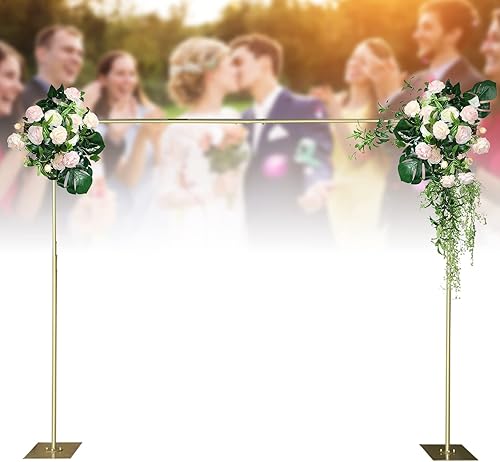 Miniatura 2 de CNCEST Kit de soporte para telón de fondo con base de acero, 10 x 10 pies, 10 x 20 pies, sistema de soporte de fondo de boda resistente, soporte de