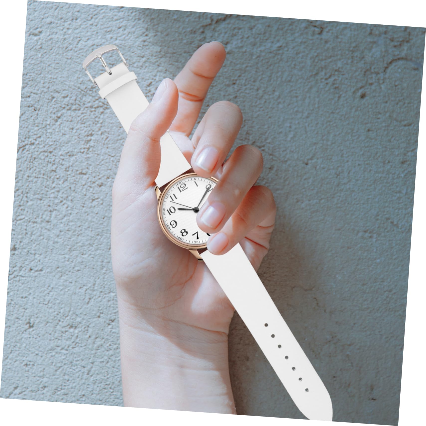 4pièces Bracelet Cuir Avec Boucle Inoxydable Accessoire De Montre Résistant Et Élégant