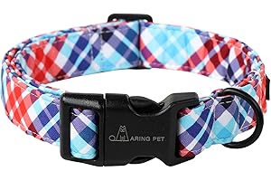 Babies in Focus Puppy Plaid Dog Collar - Cute Dog Collar for Small Dogs