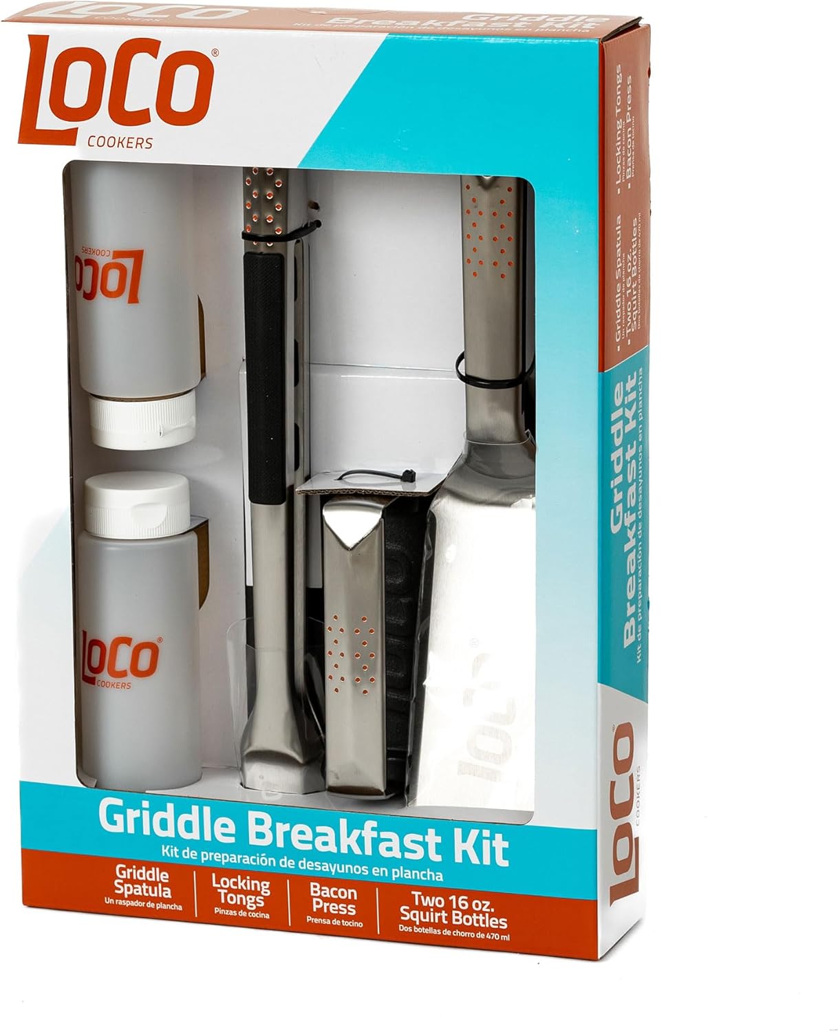 Loco Cookers 5 Piece Griddle Breakfast Cooking Accessory