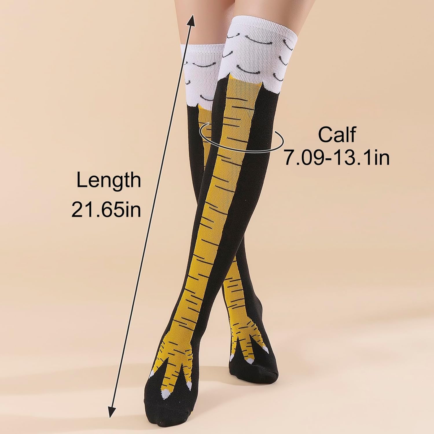 Crazy chicken socks, crazy socks,novelty socks for women man As chicken themed gifts, it appears on Halloween, Christmas Day - Image 5