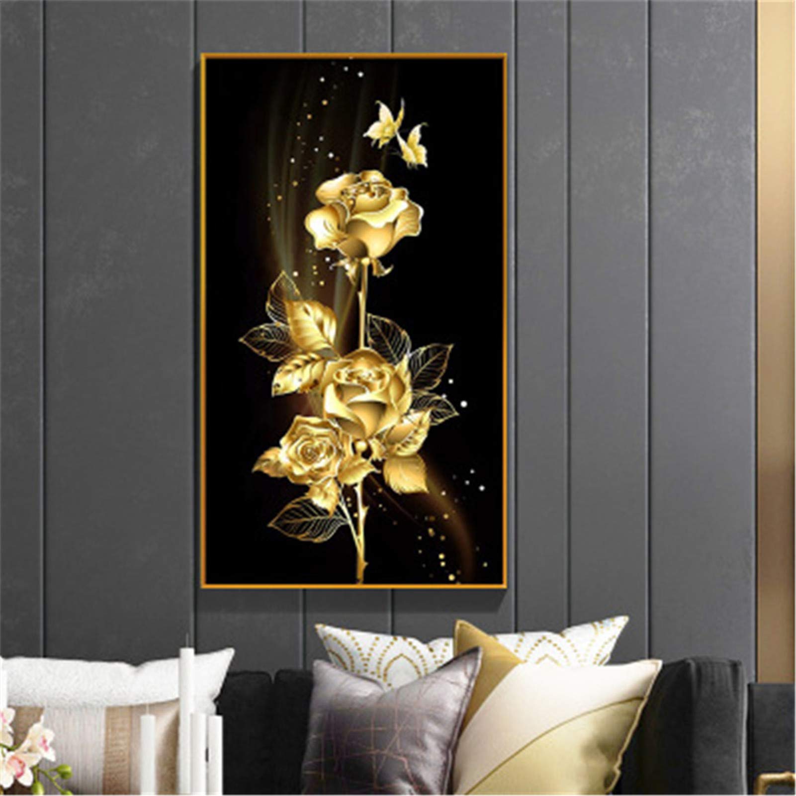 Nicole Knupfer Kit Diamond Painting Rotondo 5D, Libellula Mandala, 23,5 Cm, Telaio Rotondo E Accessori - copertina