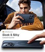 Vista 5 de TORRAS Magnetic Ostand for iPhone 15 Pro Max Case, Military Grade Drop Tested, Compatible with MagSafe, Built in Kickstand, Translucent Slim Back