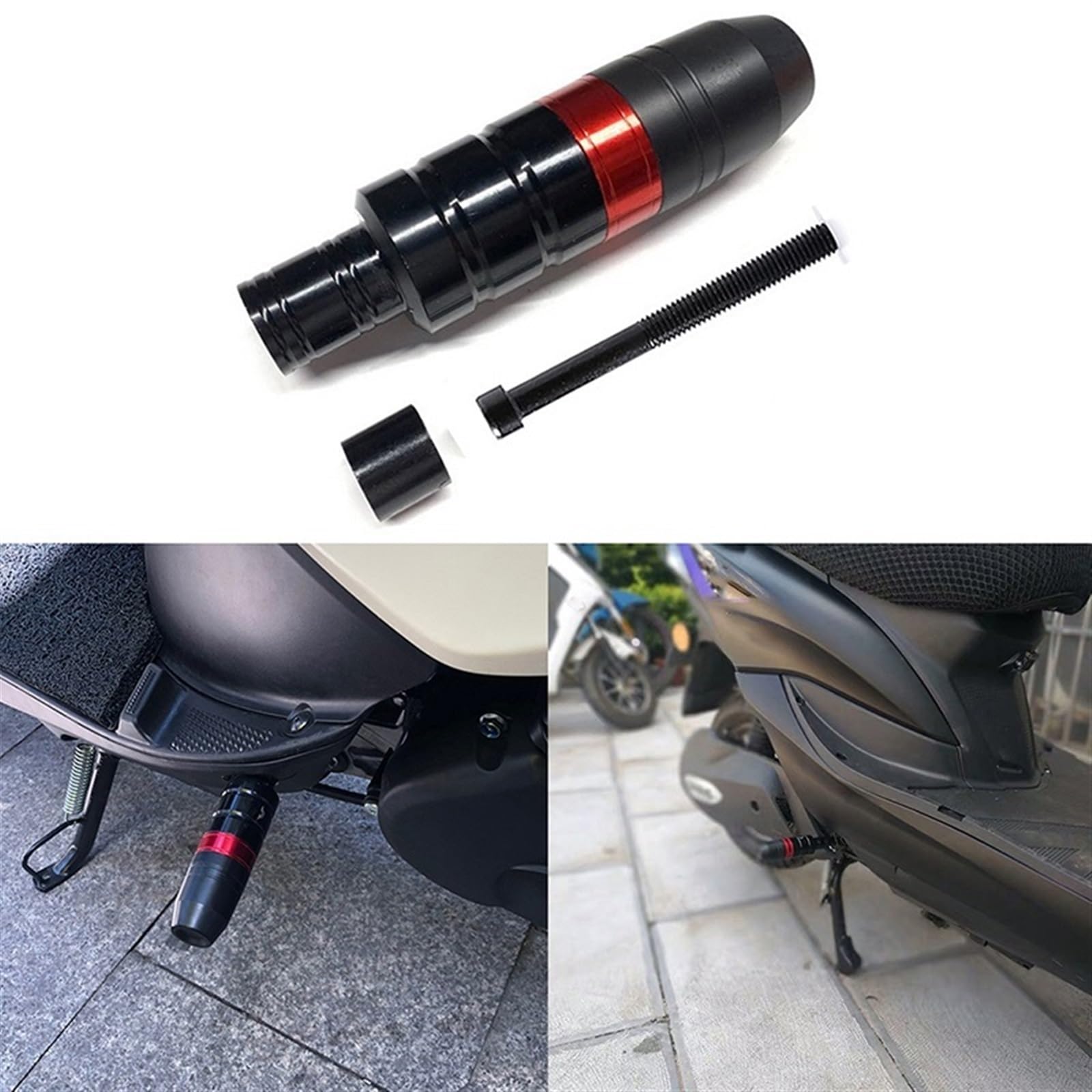 WOODEY Cadre De Moto Curseur Crash Pad Protecteur Anti-Chute Accessoires De Moto Universels pour Trou Fileté De 8mm