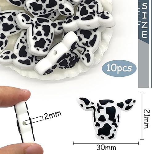Miniatura 8 de YOKUSHI Cuentas focales de silicona para bolígrafos, 11 cuentas focales de silicona con forma de flor a granel, cuentas sueltas de silicona de goma