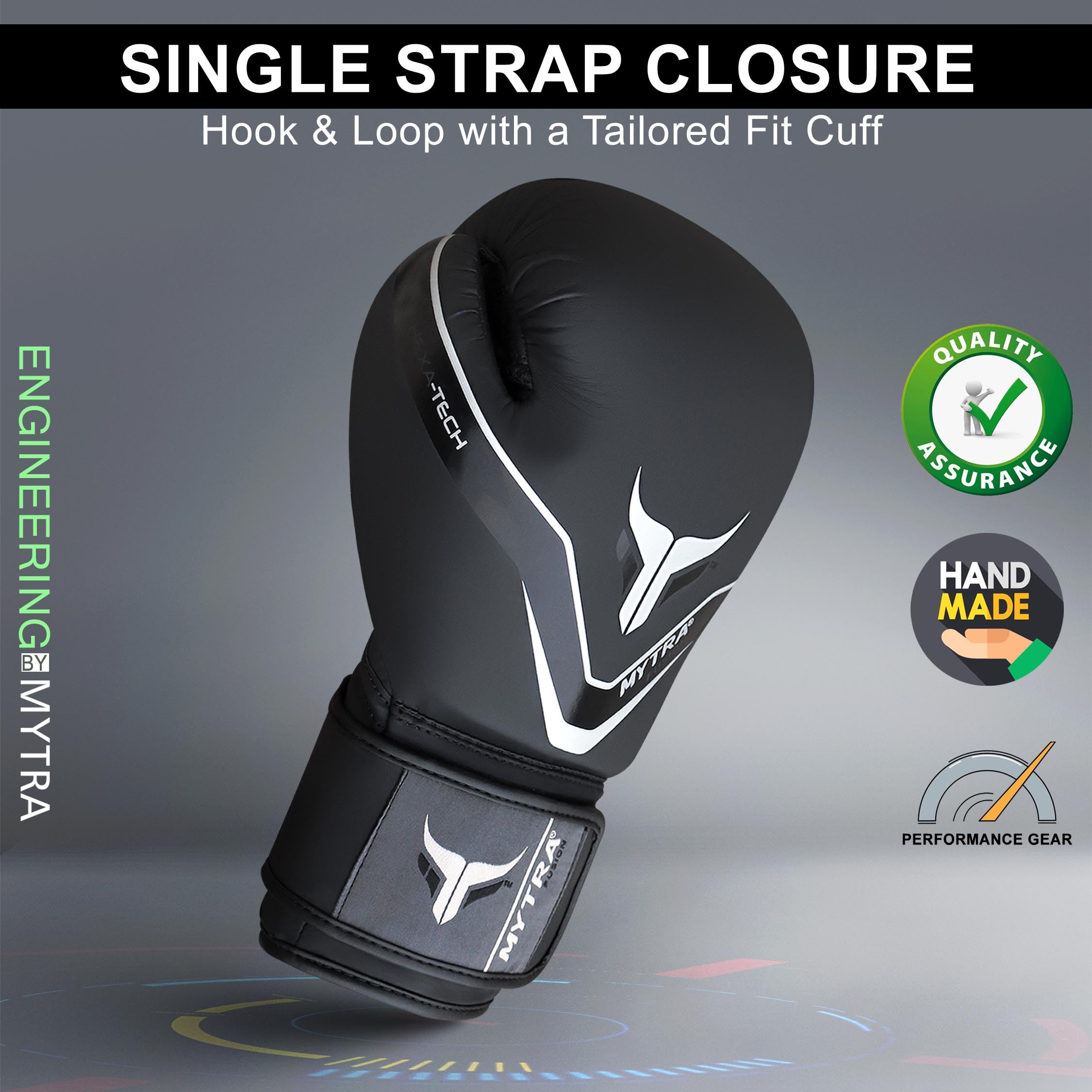 Mytra Fusion Gants de Boxe - Gants d'entraînement MMA Parfaits pour Le Punch, Le Kickboxing, Le Fitness, Le Sparring, Le Muay Thai, l'entraînement et Le Combat